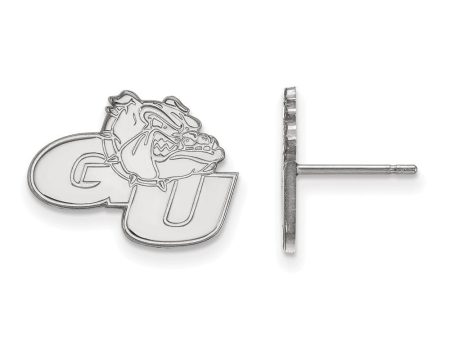 10k White Gold Gonzaga University Small Post Earrings Online now