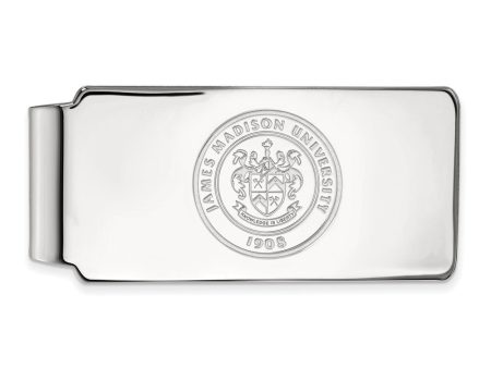 10k White Gold James Madison U Crest Money Clip Online