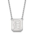 10k White Gold Duquesne U Large Pendant Necklace For Sale