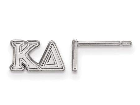 Sterling Silver Kappa Delta XS Greek Letters Post Earrings Fashion