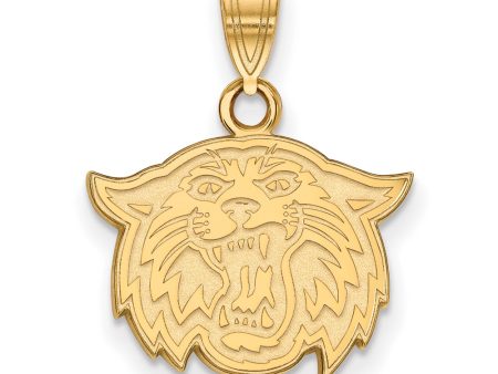 10k Yellow Gold Villanova U. Small Mascot Pendant Online Sale