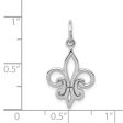 14k Yellow or White Gold Fleur De Lis Charm or Pendant, 13mm (1 2 in) Sale