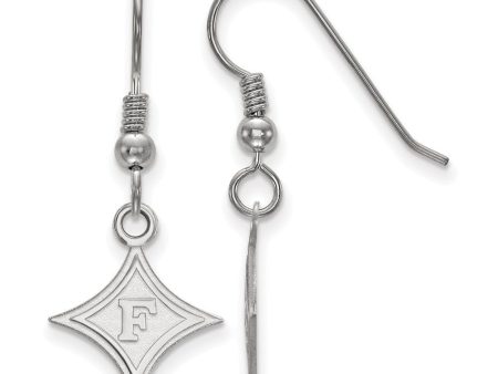 Sterling Silver Furman University Small Dangle Earrings on Sale