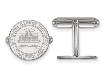 Sterling Silver Southern Illinois University Crest Cuff Links Supply