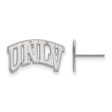 10k White Gold University of Nevada Las Vegas Small Post Earrings Hot on Sale