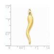 14k Yellow Gold Hollow Italian Horn Pendant, 5mm Sale