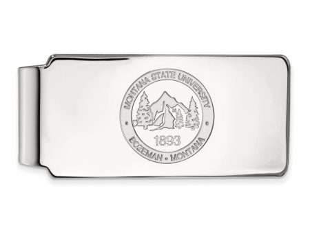 10k White Gold Montana State Crest Money Clip For Cheap