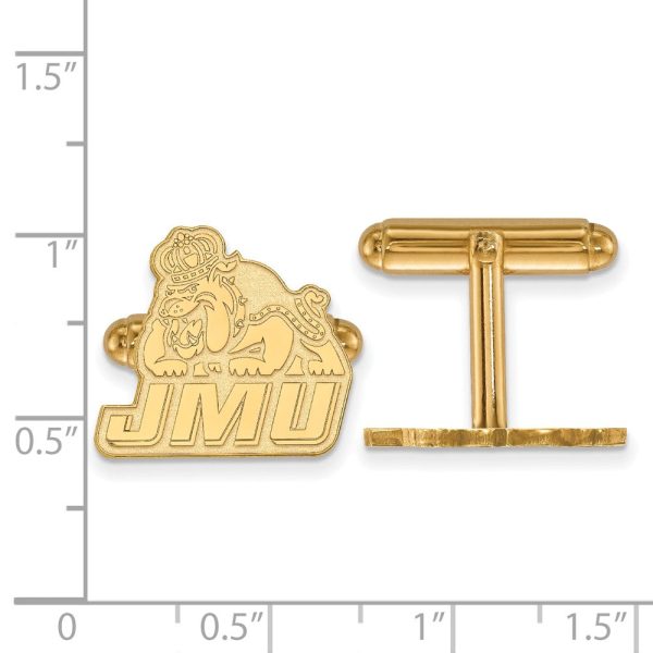 14k Gold Plated Silver James Madison University Cuff Links Discount