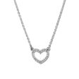 1 15 Cttw Platinum Diamond Heart Necklace Sale