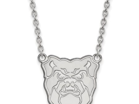 10k White Gold Butler U Lg Logo Pendant Necklace Online Hot Sale