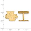 14k Gold Plated Silver Marquette University Cuff Links Online