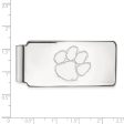 10k White Gold Clemson U Money Clip Online Hot Sale