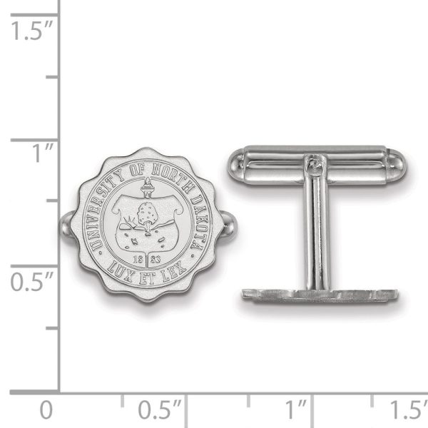 Sterling Silver University of North Dakota Crest Cuff Links Cheap