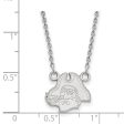 10k White Gold East Carolina U Small Pendant Necklace Online now