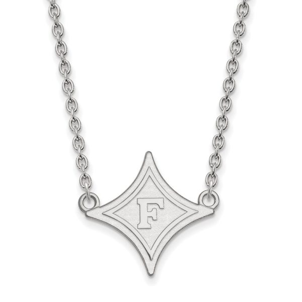 10k White Gold Furman U Large Pendant Necklace Online Sale