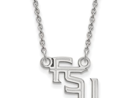 10k White Gold Florida State Small Pendant Necklace Online