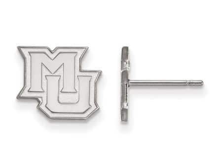 10k White Gold Marquette University XS (Tiny) Post Earrings Online