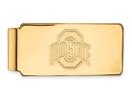 14k Yellow Gold Ohio State Money Clip Hot on Sale