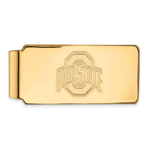 14k Yellow Gold Ohio State Money Clip Hot on Sale