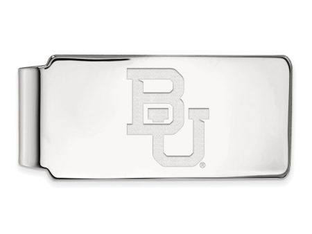 10k White Gold Baylor U Money Clip Online Hot Sale