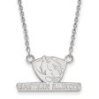 10k White Gold Eastern Illinois U Small Pendant Necklace Supply