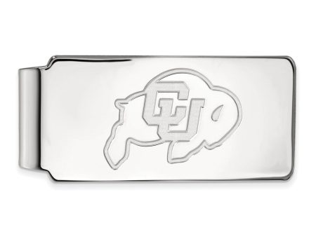 Sterling Silver U of Colorado Money Clip For Sale