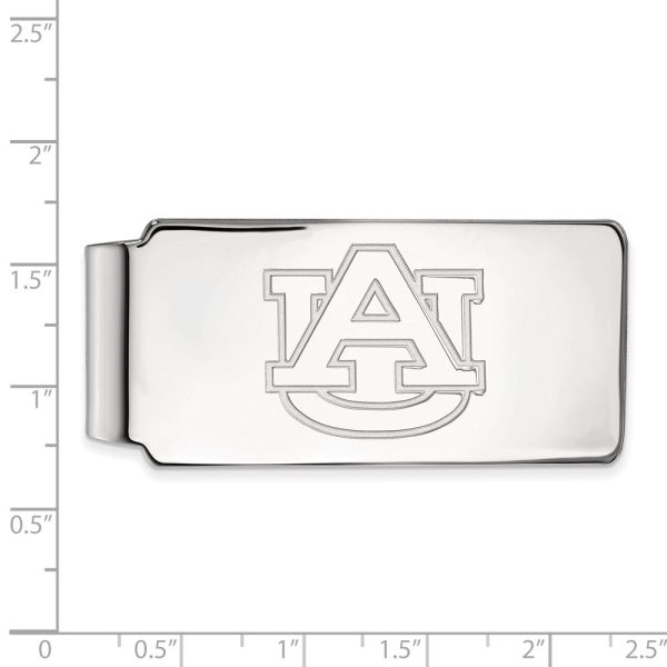 10k White Gold Auburn U Money Clip Cheap