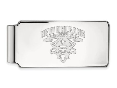 Sterling Silver U of New Orleans Money Clip Fashion