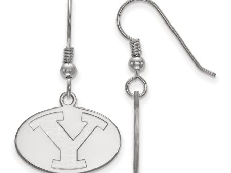 Sterling Silver Brigham Young University Small Dangle Earrings For Sale