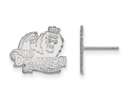 10k White Gold Old Dominion University Small Post Earrings Online now