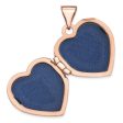 14k Rose Gold 15mm Scroll Heart Locket Discount