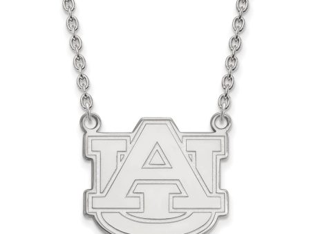 10k White Gold Auburn U Large  AU  Pendant Necklace Supply