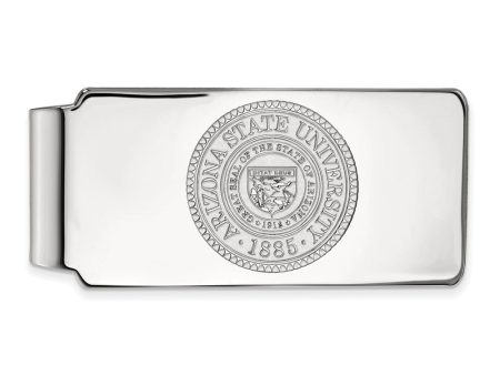 10k White Gold Arizona State Crest Money Clip Fashion