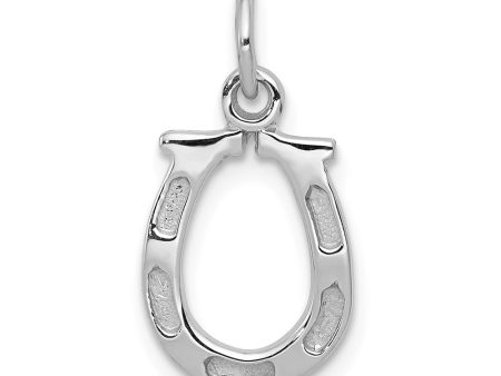 14k White or Yellow Gold Horseshoe Charm or Pendant, 10mm (3 8 inch) Online Hot Sale