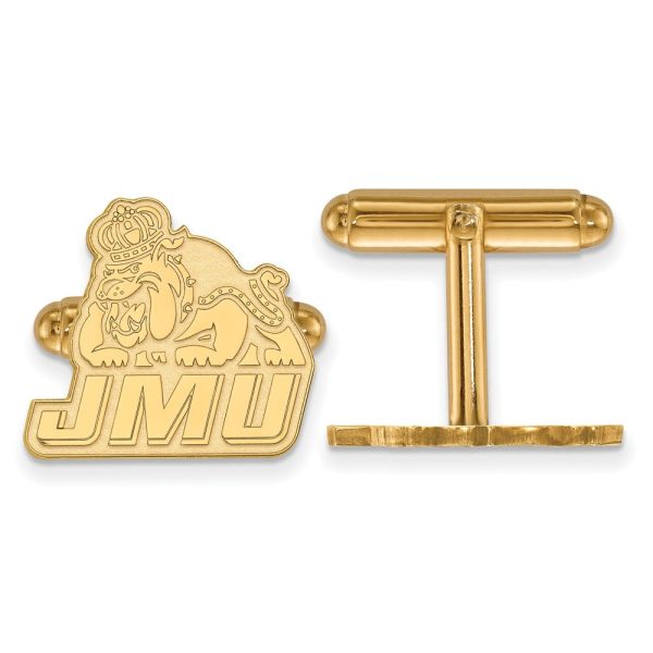 14k Gold Plated Silver James Madison University Cuff Links Discount