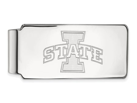 10k White Gold Iowa State Money Clip For Discount