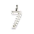 Sterling Silver, Jersey Collection, Medium Number 7 Pendant For Discount