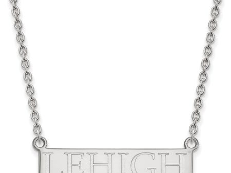 10k White Gold Lehigh U Large Pendant Necklace Online Hot Sale