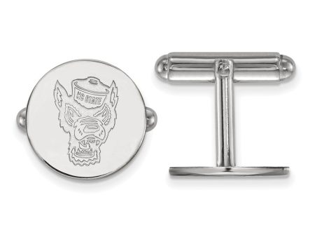 Sterling Silver North Carolina State University Cuff Links Online Sale