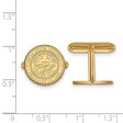 14k Gold Plated Silver Kansas State University Crest Cuff Links Online Sale