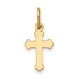 14k Yellow or White Gold Tiny Fleur de Lis Cross Charm, 8 x 18mm Online Hot Sale