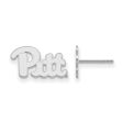 10k White Gold University of Pittsburgh XS (Tiny) Post Earrings Supply