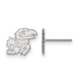 10k White Gold University of Kansas XS (Tiny) Post Earrings Online Sale