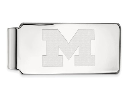 10k White Gold Michigan (Univ of) Money Clip Cheap