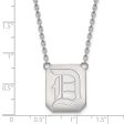 10k White Gold Duquesne U Large Pendant Necklace For Sale