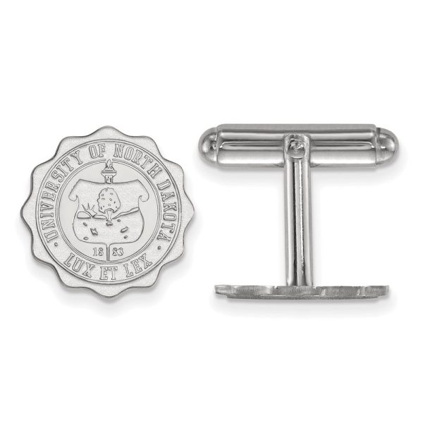 Sterling Silver University of North Dakota Crest Cuff Links Cheap