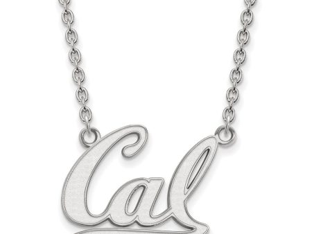 10k White Gold California Berkeley Large  CAL  Pendant Necklace Discount