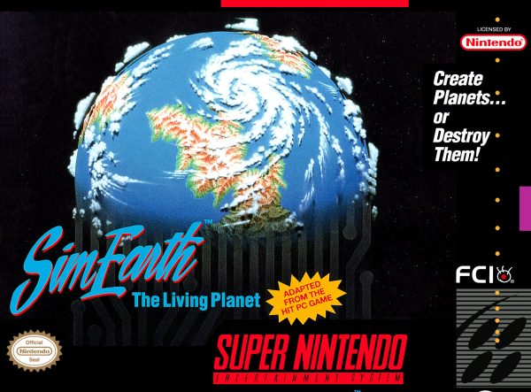 SIMEARTH: THE LIVING PLANET  - SNES (W BOX & MANUAL) Sale