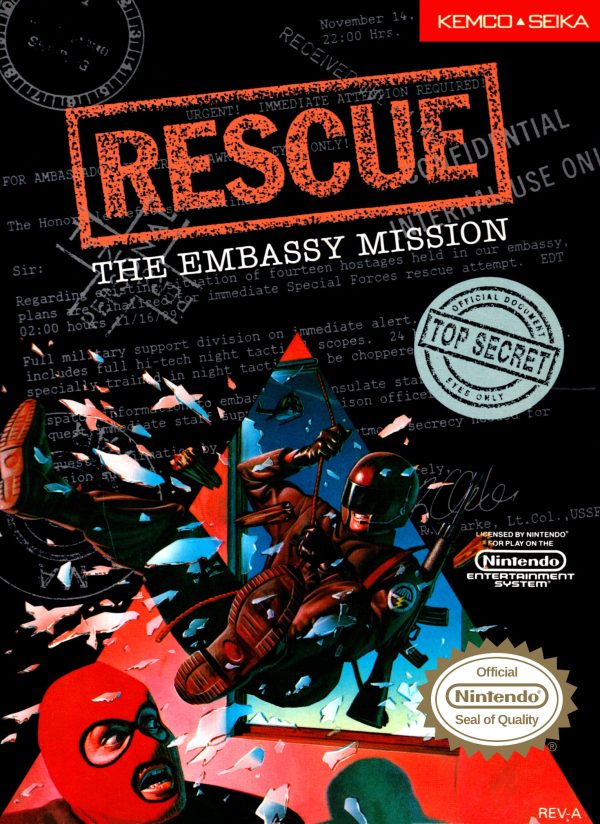 RESCUE: THE EMBASSY MISSION  - NES (CARTRIDGE ONLY) on Sale