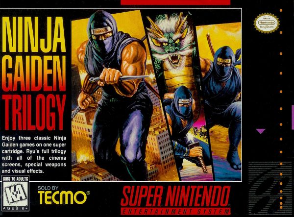 NINJA GAIDEN TRILOGY  - SNES (W BOX) For Sale